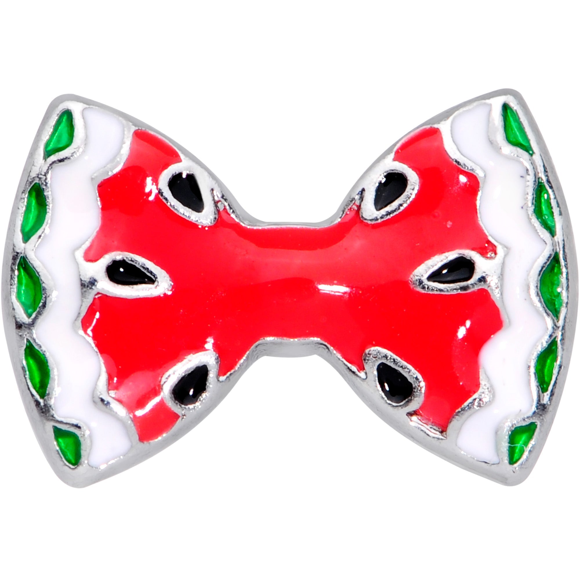 BodyCandy 16G 1/4 Red Fruit Watermelon Bow Cartilage Tragus Earring — lifestyle context