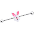 BodyCandy 14G Easter Bunny Flower Industrial Barbell 38mm — main product shot