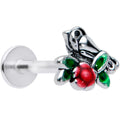 BodyCandy 16G 5/16 Perching Bird Flower Labret Monroe Tragus — main product shot