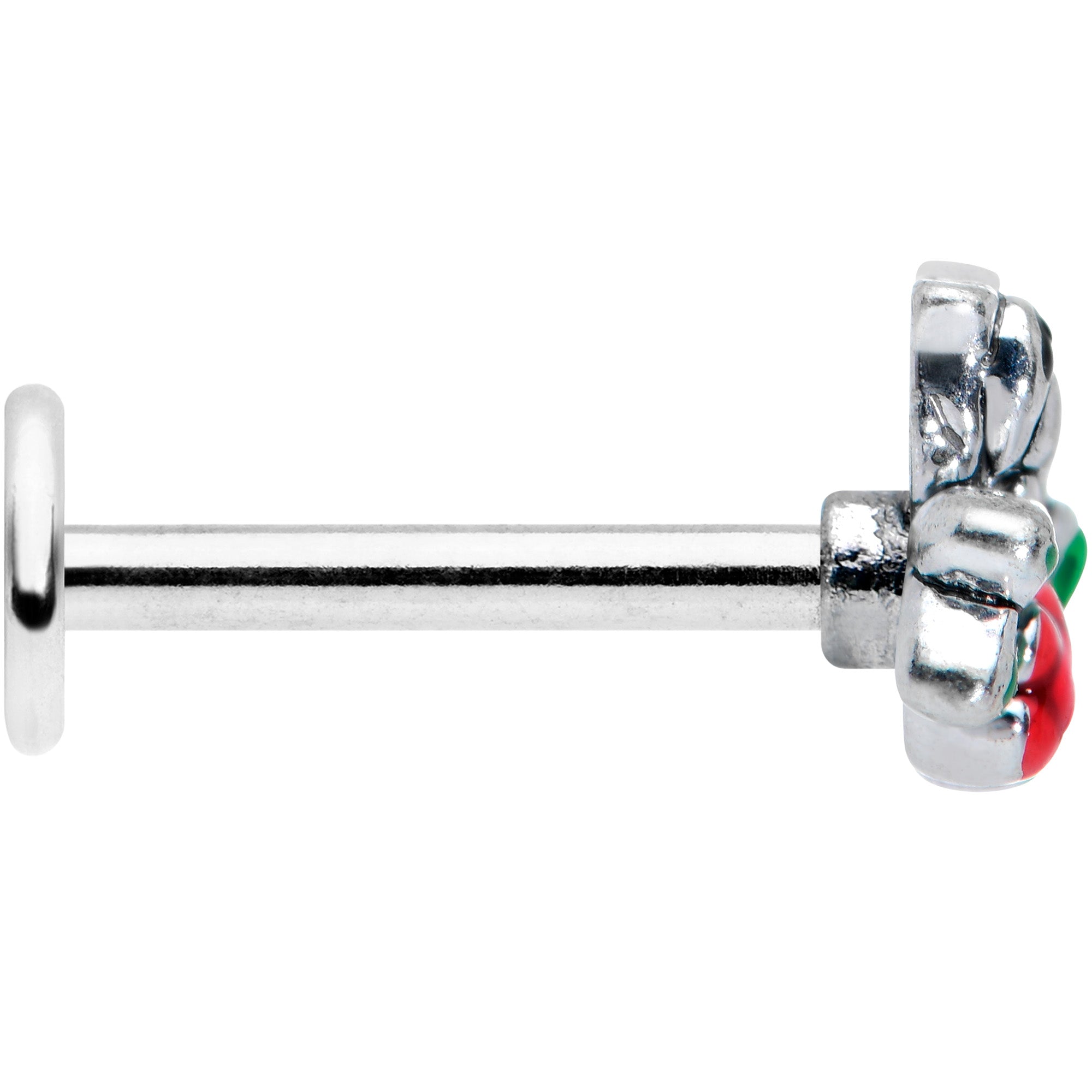 BodyCandy 16G 5/16 Perching Bird Flower Labret Monroe Tragus — lifestyle context