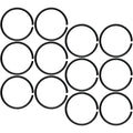 BodyCandy 22G 5/16 Black Anodized Seamless Circular Ring Set of 12 — main product shot