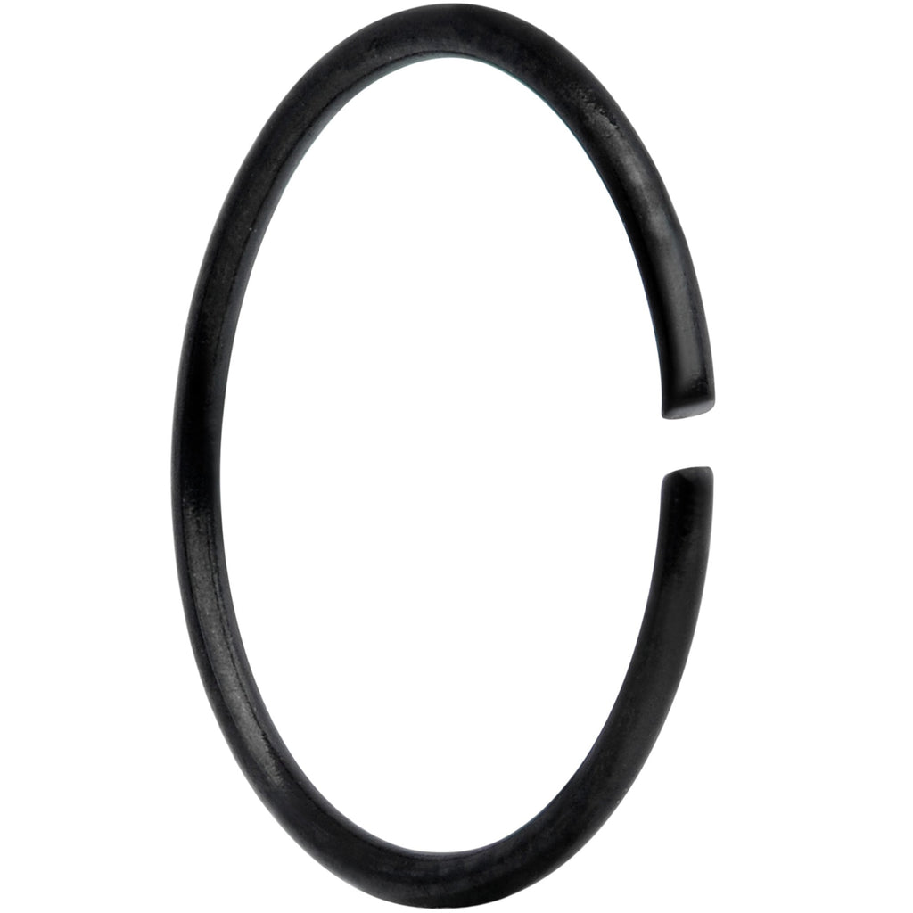 BodyCandy 22G 5/16 Black Anodized Seamless Circular Ring Set of 12 — detail close-up