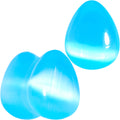 BodyCandy Light Blue Glass Teardrop Plug Set — alternative angle