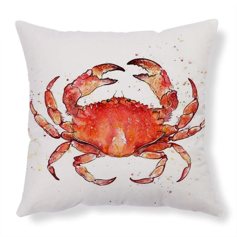 Mandotos Sea Turtle Printed Cushion Covers Linen Throw Pillow Cases For Home Decor Sofa Chair