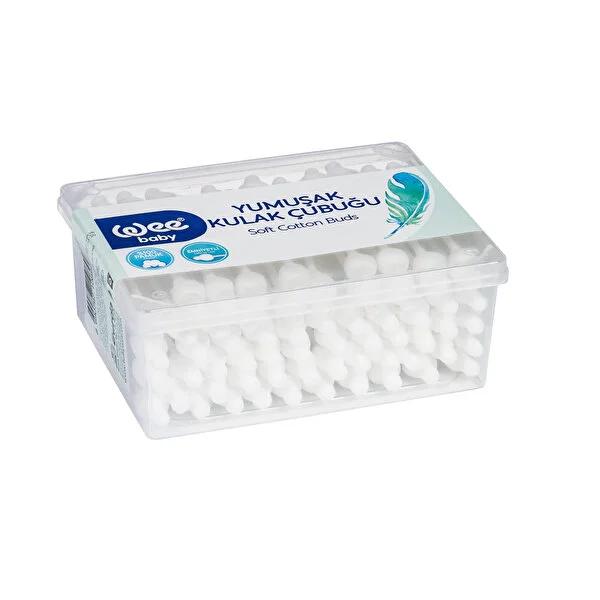 Wee Baby Soft Cotton Swabs - Gentle & Safe | 60 Count