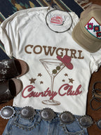 Wild Junkie Cowgirl Country Club Graphic Tee — detail shot 7