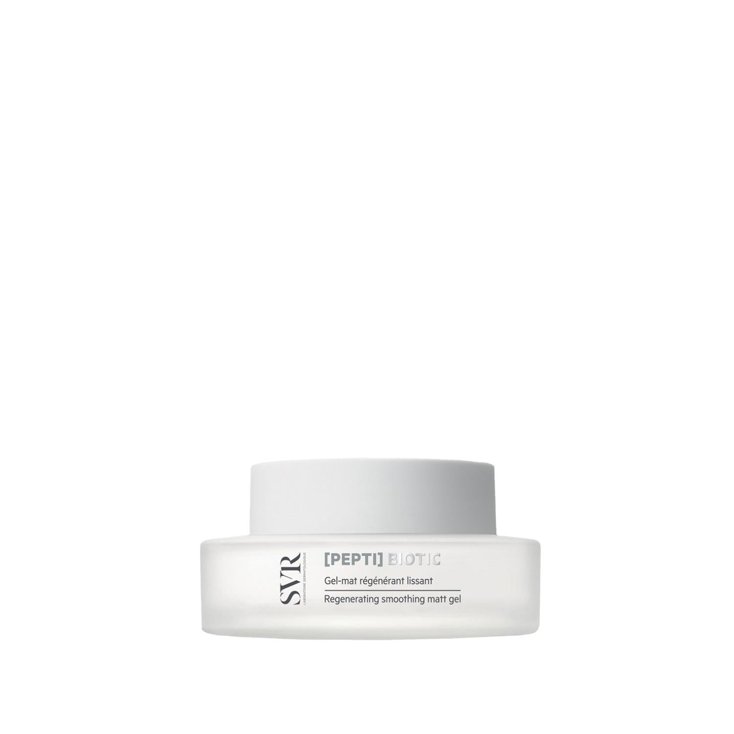 SVR Pepti Biotic Regenerating Smoothing Matt Gel 50ml - Hydrating Anti-Aging Smoothing Gel for Sensitive Skin
