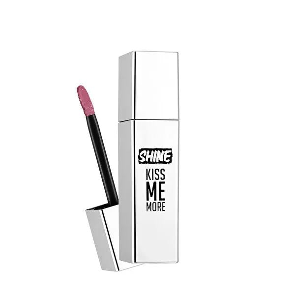 Flormar Liquid Lipstick - Shine Kiss Me More, Long-Lasting Shiny Lip Color with Moisturizing Benefits