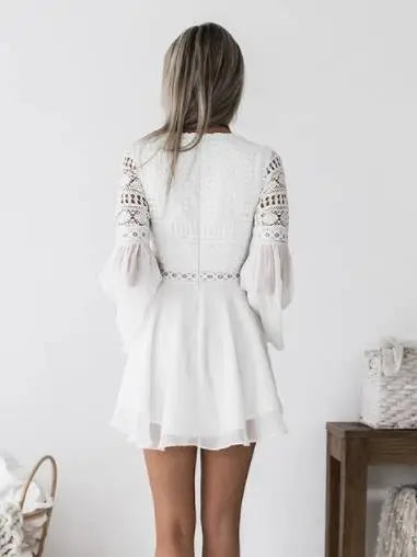 Pretty Little Patriot Pretty Little Patriot Black Lace Crochet Dress — product category context