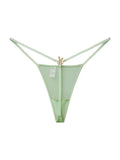 BUNNIES ROOM G-STRING IN MATCHA GREEN — main product shot