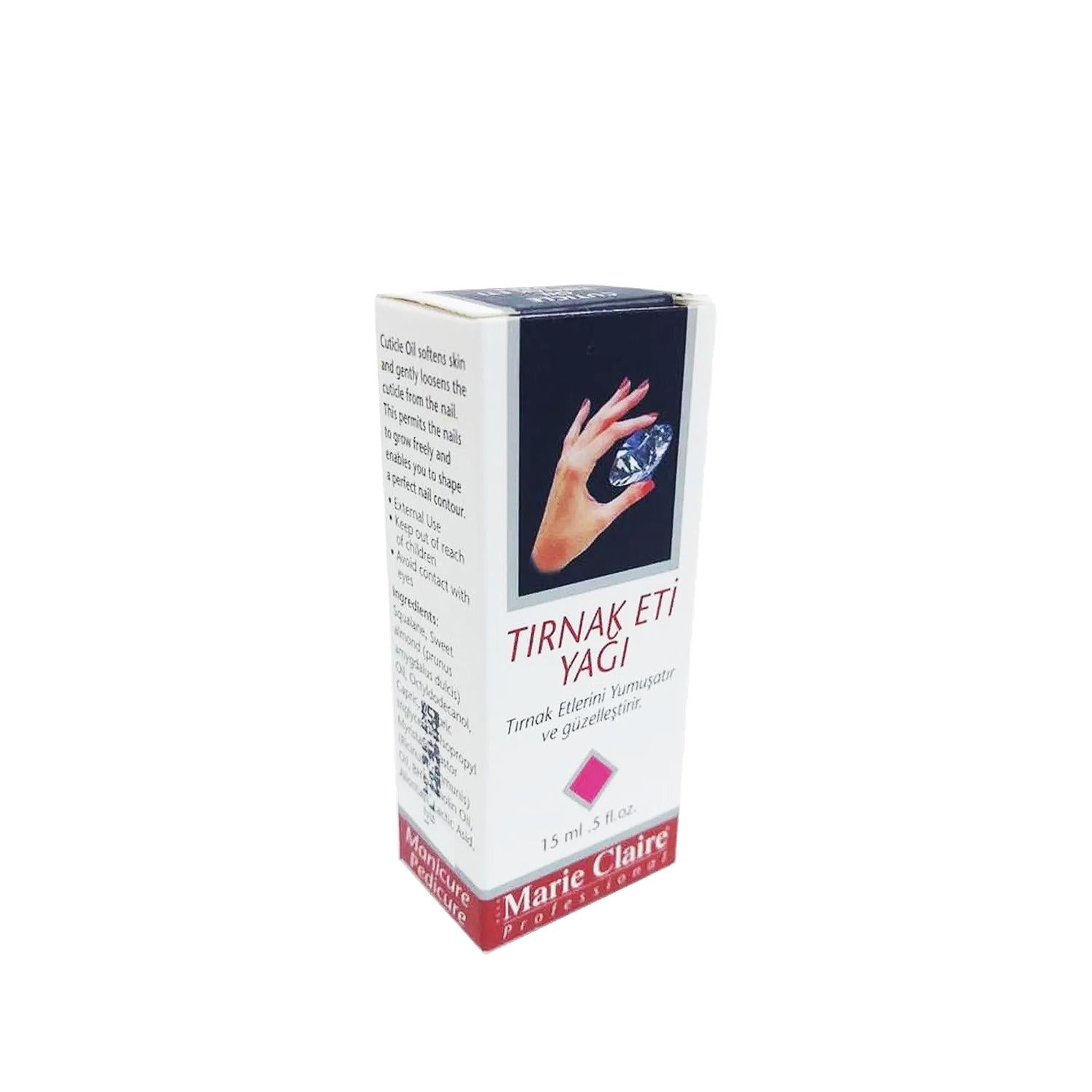 Marie Claire Nail Care Oil - Nourishing Cuticle Oil for Healthy Nails, 15ml