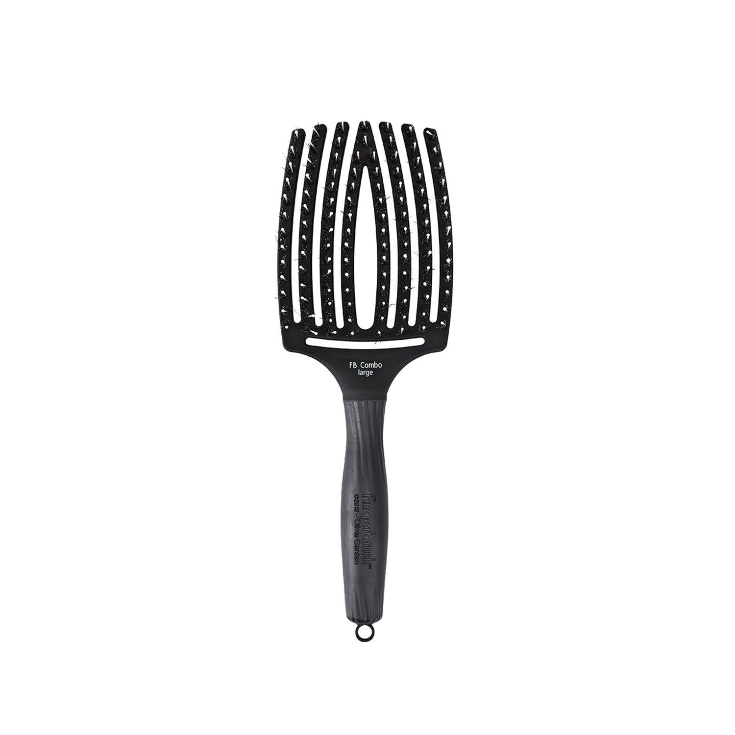 Olivia Garden Finger Brush Combo Large Hair Brush - Gentle Detangling Hair Brush for Long Hair