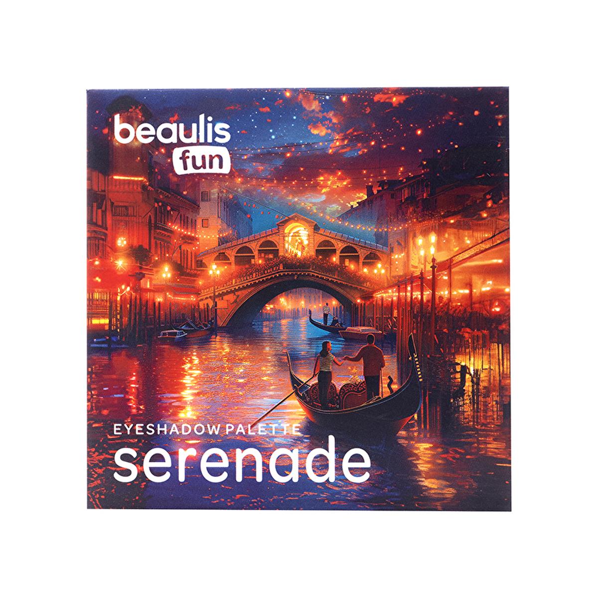 Beaulis Fun Serenade 16-Eyeshadow Makeup Palette - Nude & Dark Shades, Matte & Shimmer Finishes for Day & Night Looks