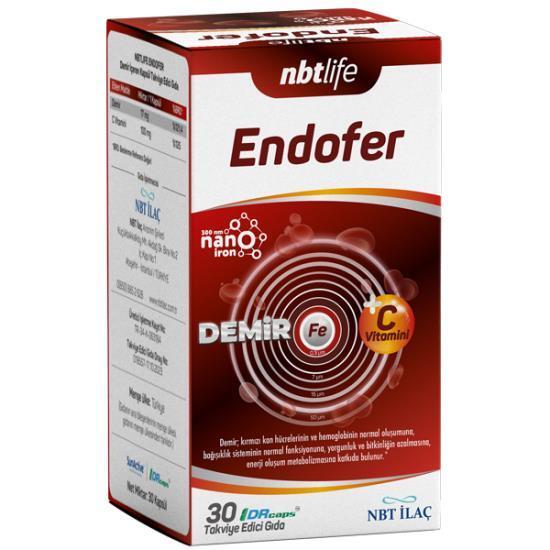 Nbtlife Endofer: Iron & Vitamin C Supplement - Boost Energy, Enhance Absorption, Vegan Friendly - 30 Capsules