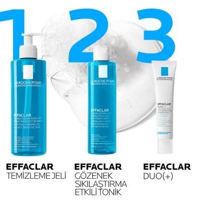 La Roche-Posay Effaclar: Oil Control & Acne Defense Facial Cleansing Gel - 400ml | Deep Pore Cleanser with Salicylic Acid