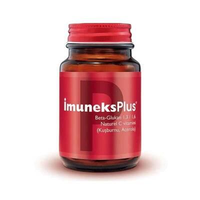 İmuneks Plus - Immune Support Supplement with Beta Glucan & Acerola Cherry - 30 Capsules