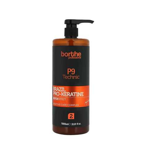 Borthe Professional P9 Brazil Pro-Keratine Complex 1000 ml Hair Care Product for Damaged Hair