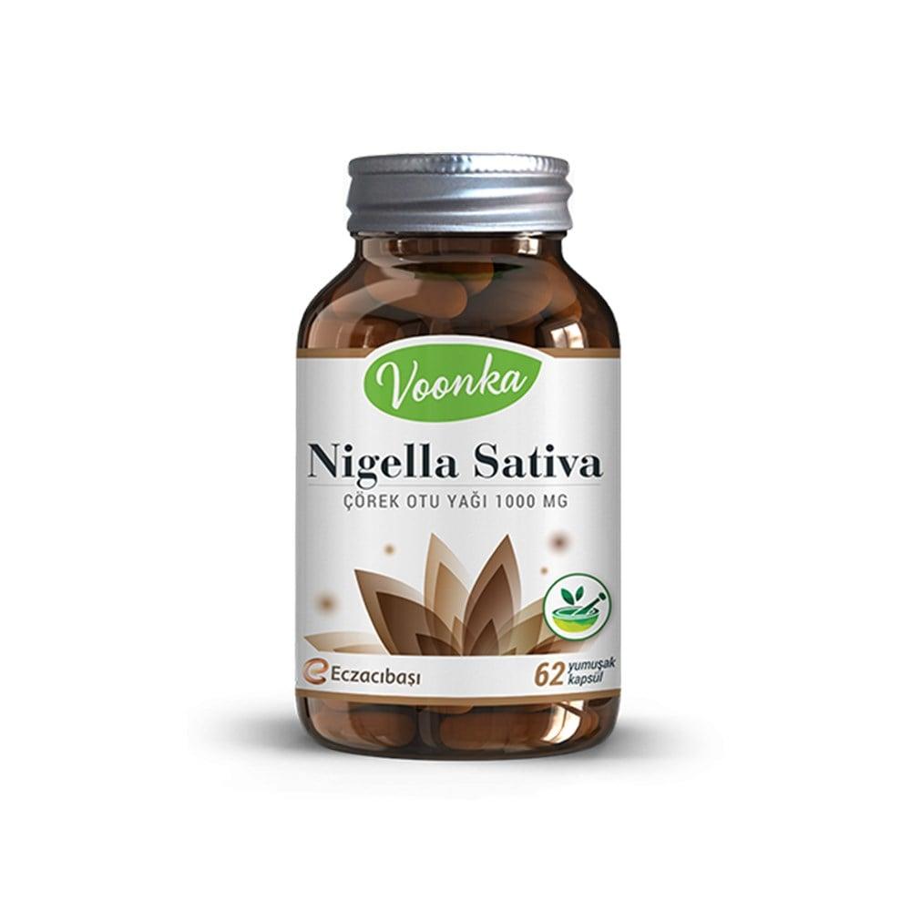 Voonka Black Seed Oil Supplement - 62 Soft Capsules, 1000mg Nigella Sativa per Serving, Vegan Dietary Supplement for Overall Wellness