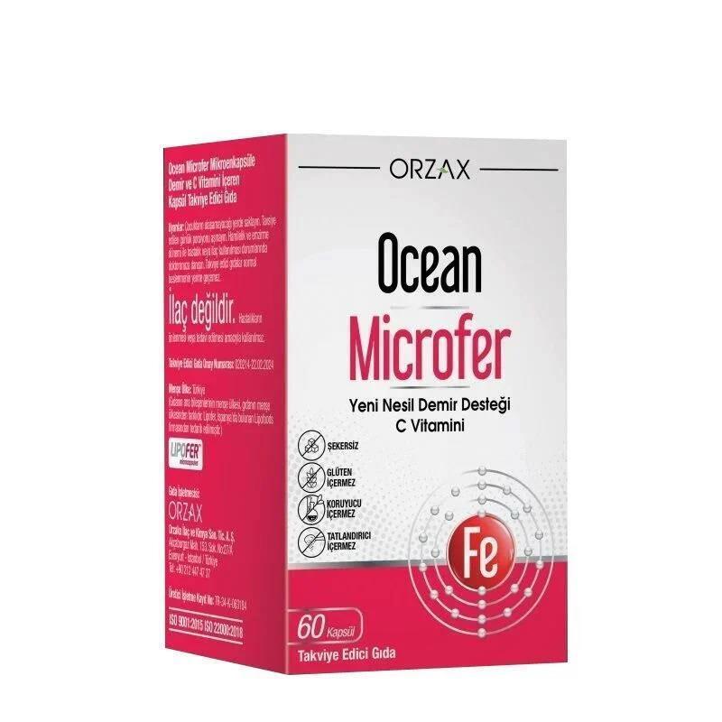 Ocean Microfer Iron Supplement - 60 Capsules for Iron Deficiency & Anemia Relief