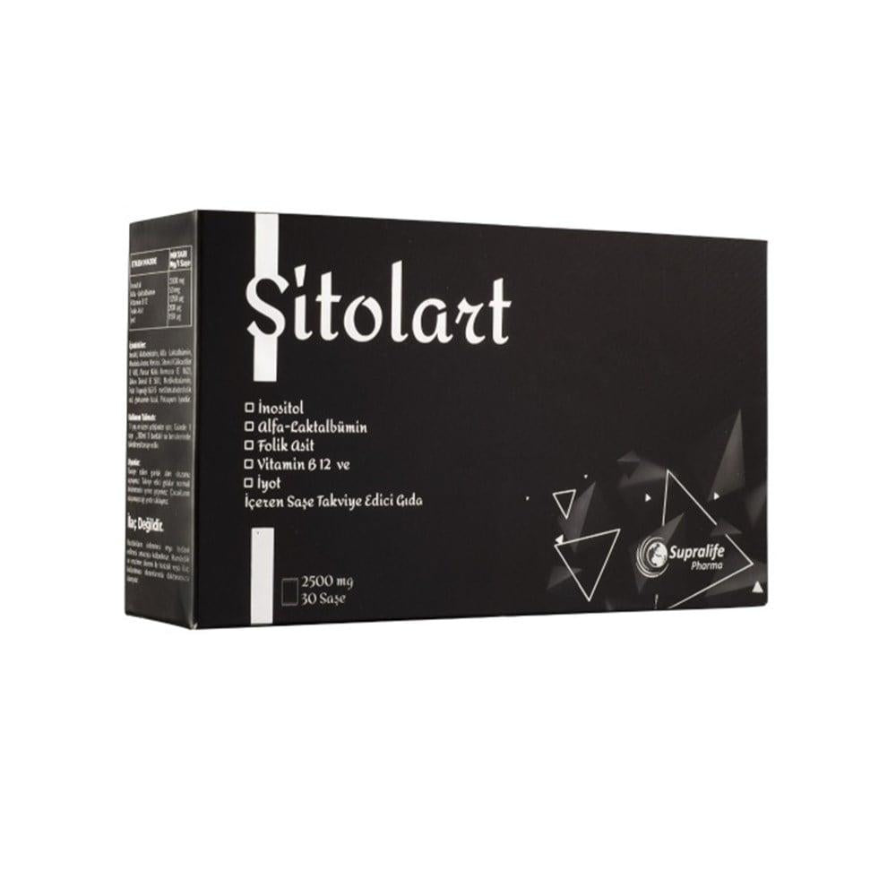 Sitolart Dietary Supplement - 30 Sachets of Inositol, Folic Acid, Vitamin B12 & Iodine for Nutritional Support