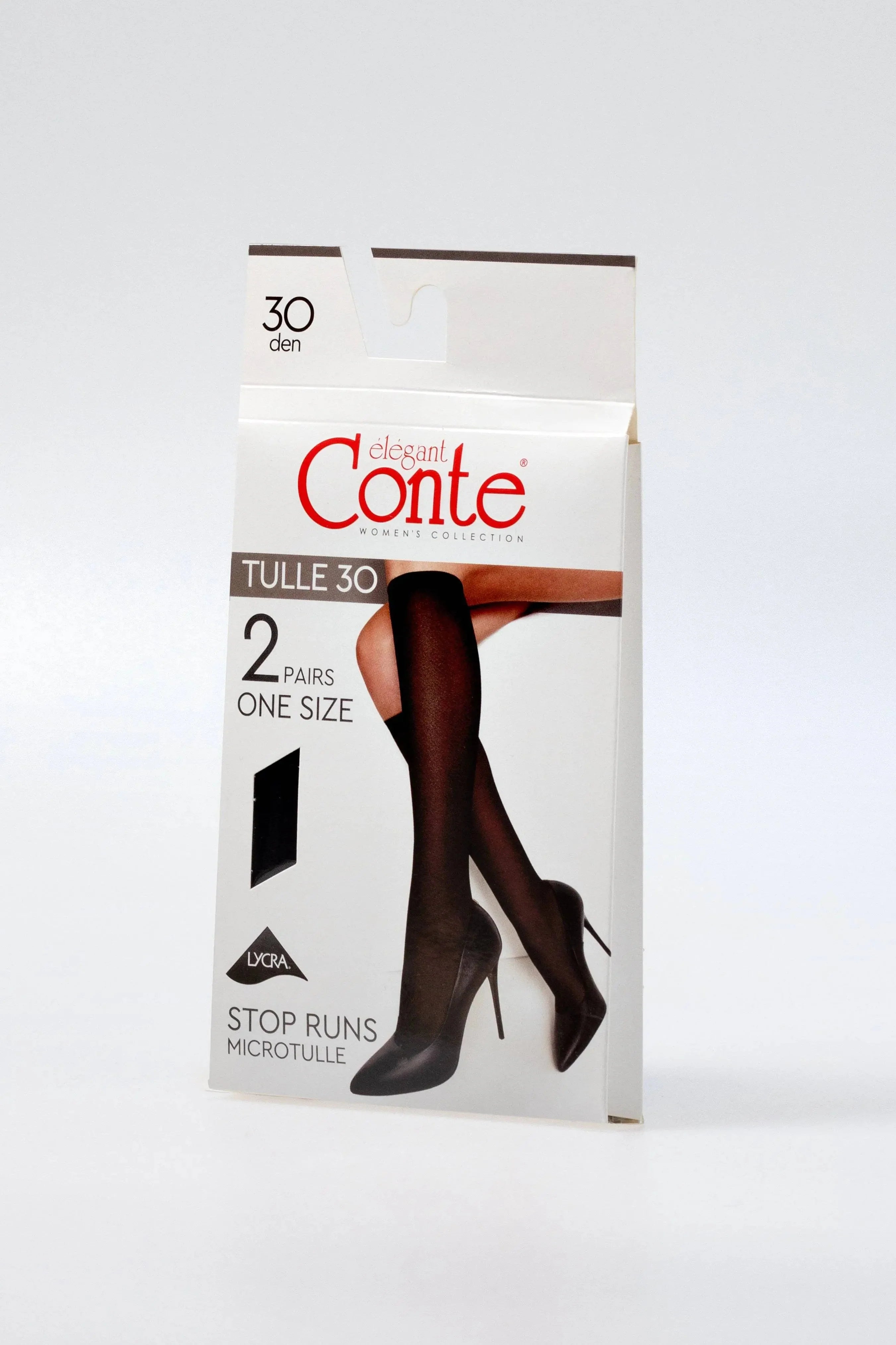 TheRanok.com Knee Highs Conte Tulle 30 Den (2 pairs) — back view