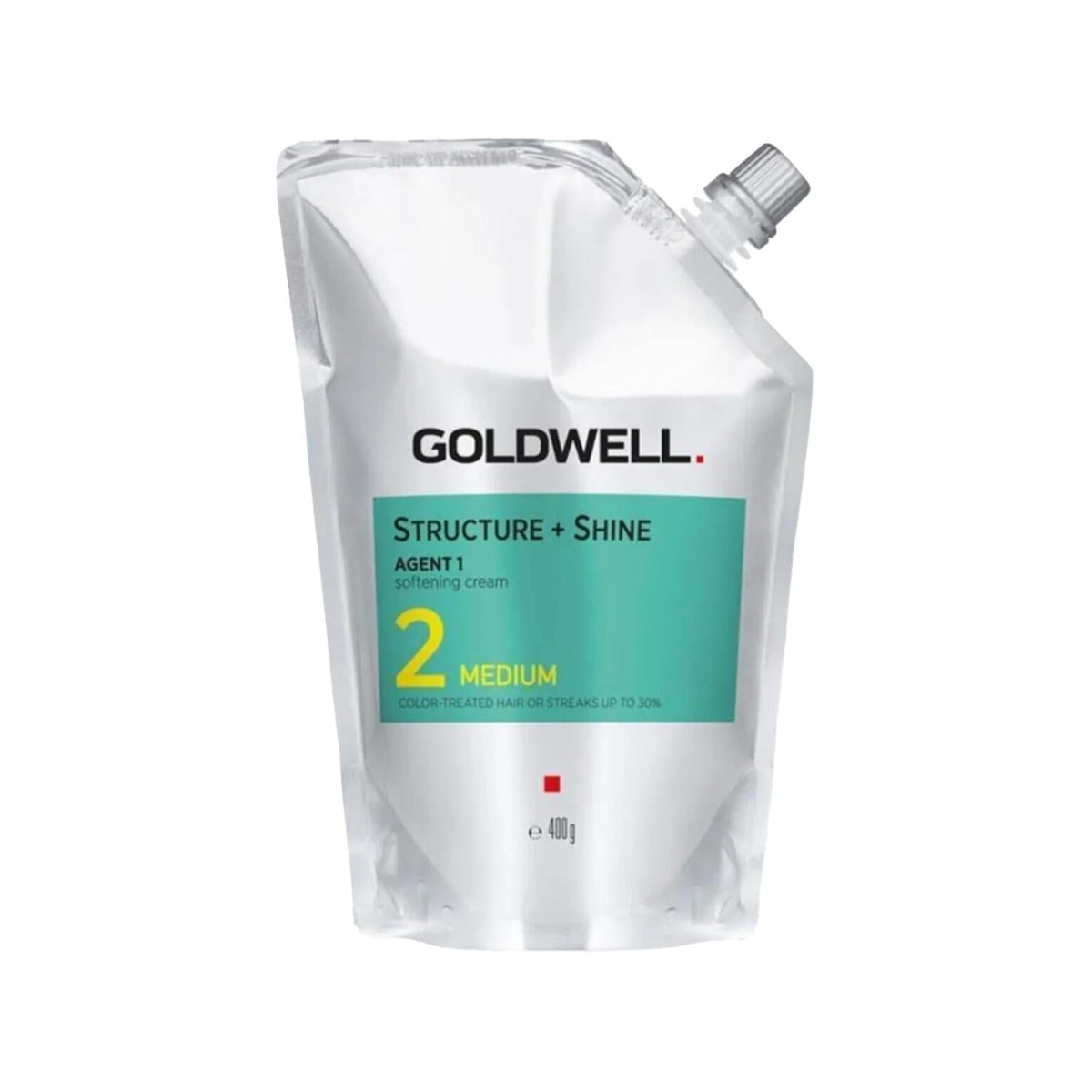 Goldwell Hair Straightening Cream for Colored or Bleached Hair - Permanent Straightening, 400g Medium Formula by Beauty Care
