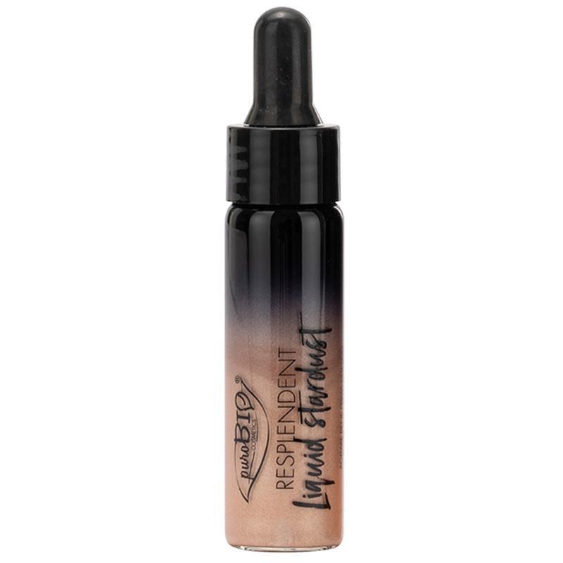 Purobio Resplendent Liquid Stardust Highlighter - Organic, Paraben-Free Glow Enhancer for Radiant Complexion