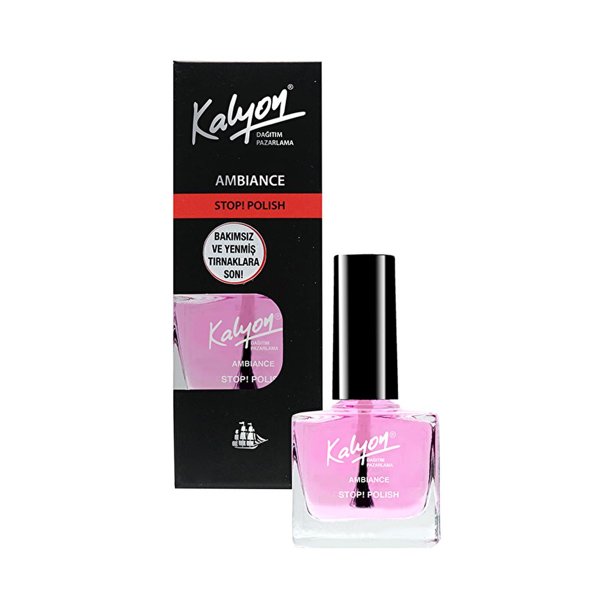Kalyon Stop. Polish Cila: Clear Nail Polish & Anti-Nail Biting Treatment for Natural Nail Growth & Repair