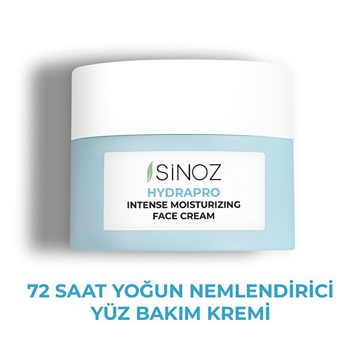 Sinoz Hydrapro: 72-Hour Hydrating Face Cream with Hyaluronic Acid & Snow Mushroom - Vegan Moisturizer for Dry, Sensitive Skin