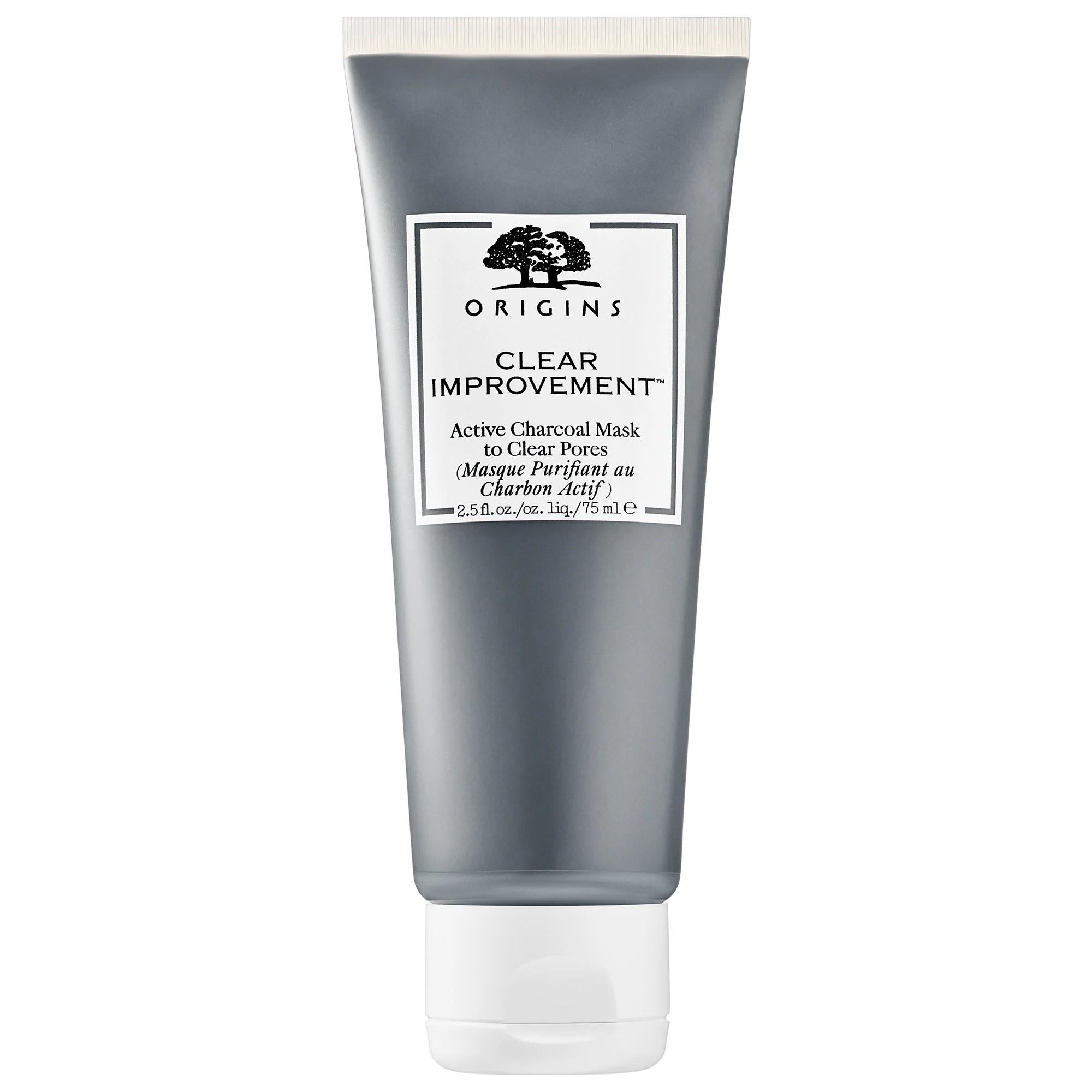 Origins Clear Improvement Active Charcoal Mask: Deep Pore Cleansing & Blackhead Removal for Oily & Combination Skin - Detoxifying, Clarifying Face Mask
