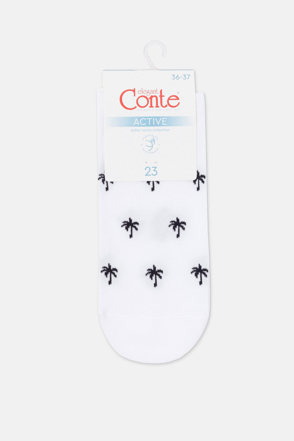 TheRanok.com Cotton Ankle Socks Conte Active - 589 Palm Trees — in-use photo