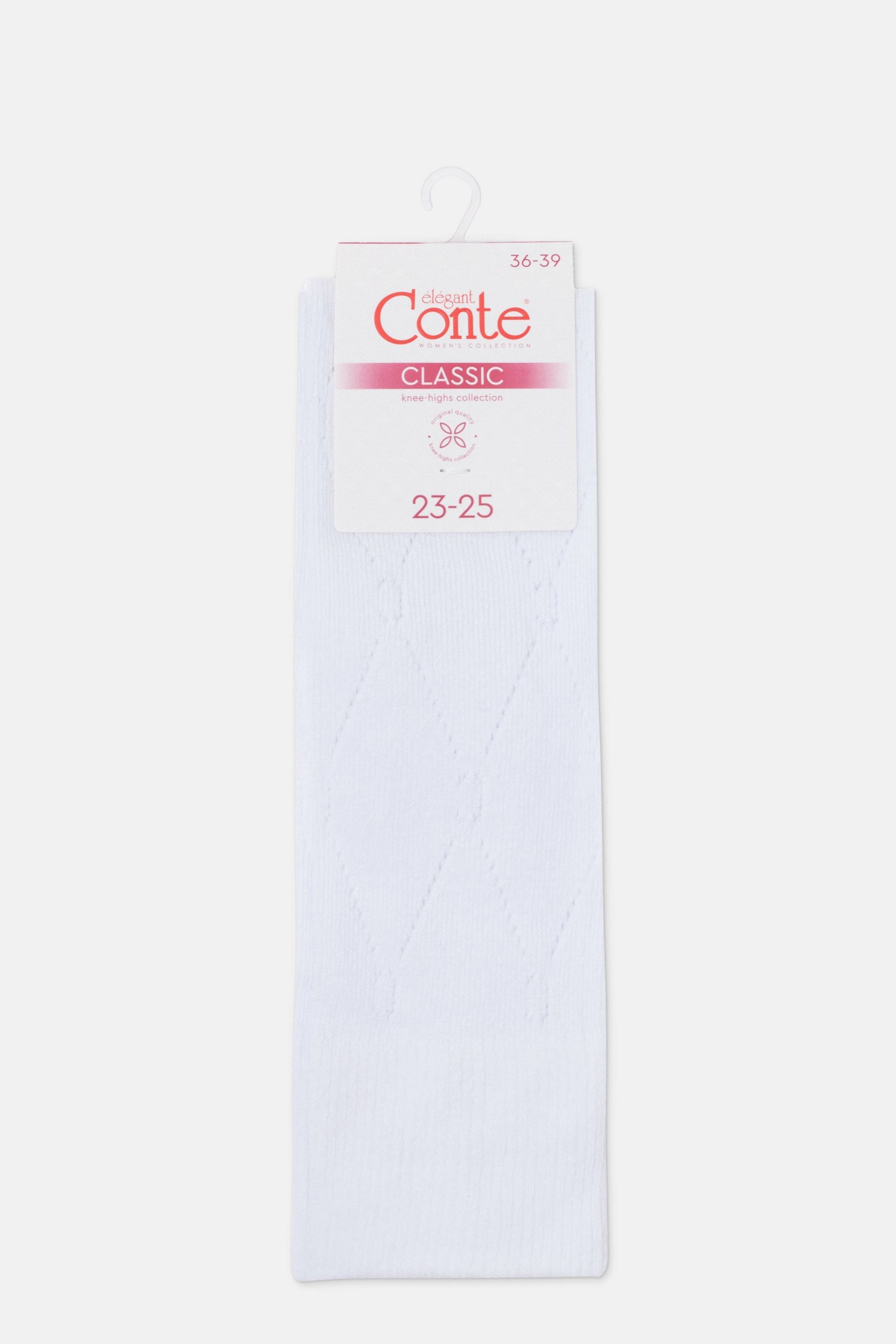 TheRanok.com Cotton Knee Highs Conte Classic 007 — size reference