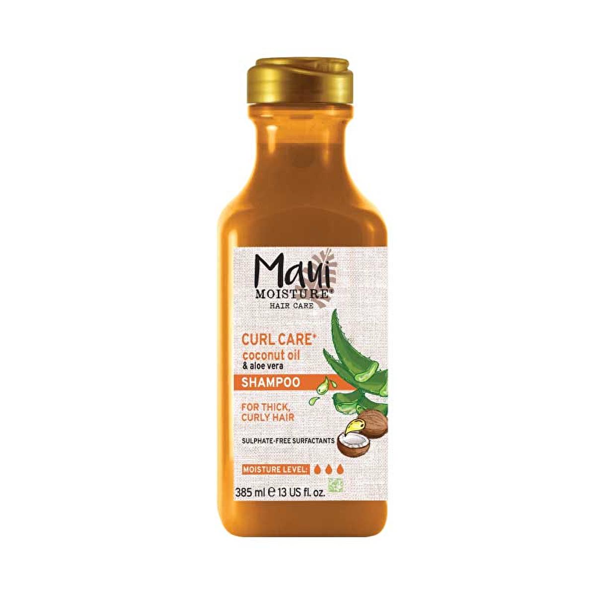 Maui Moisture Coconut Oil Shampoo: Define Curls, Hydrate & Smooth with Aloe Vera, Sulfate & Silicone Free - Vegan Formula, 13 fl oz