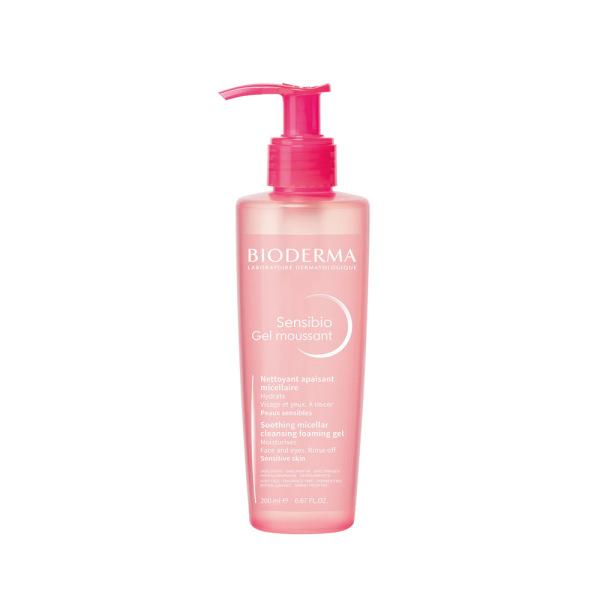 Bioderma Sensibio: Gentle Facial Cleansing Gel for Sensitive Skin - Hypoallergenic, Makeup Remover, D.A.F Complex - Soothing & Protective, 6.76 fl oz
