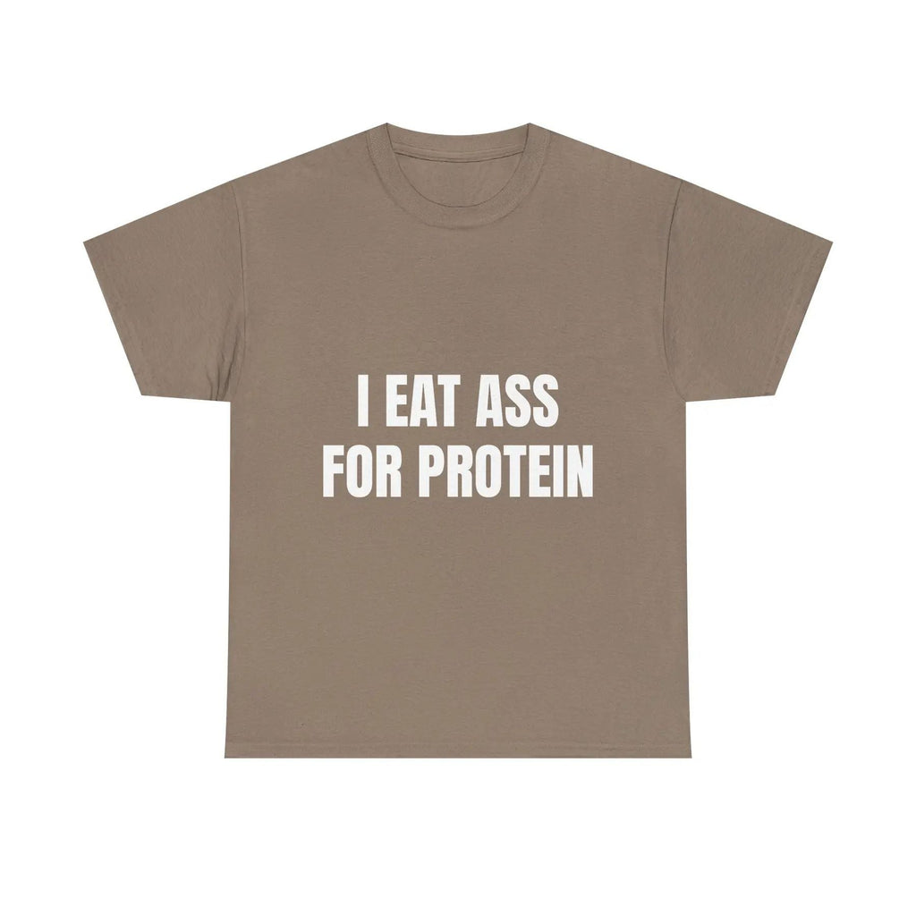 Pasimax "I EAT THIS FOR PROTEIN" Funny T-Shirt — alternative angle