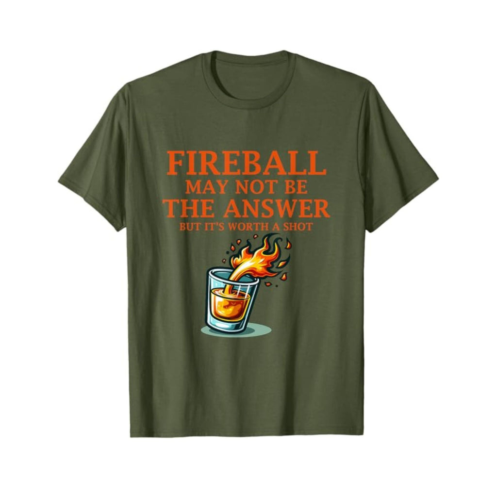 Pasimax Men's "Fireball & Whiskey" Graphic Tee — alternative angle
