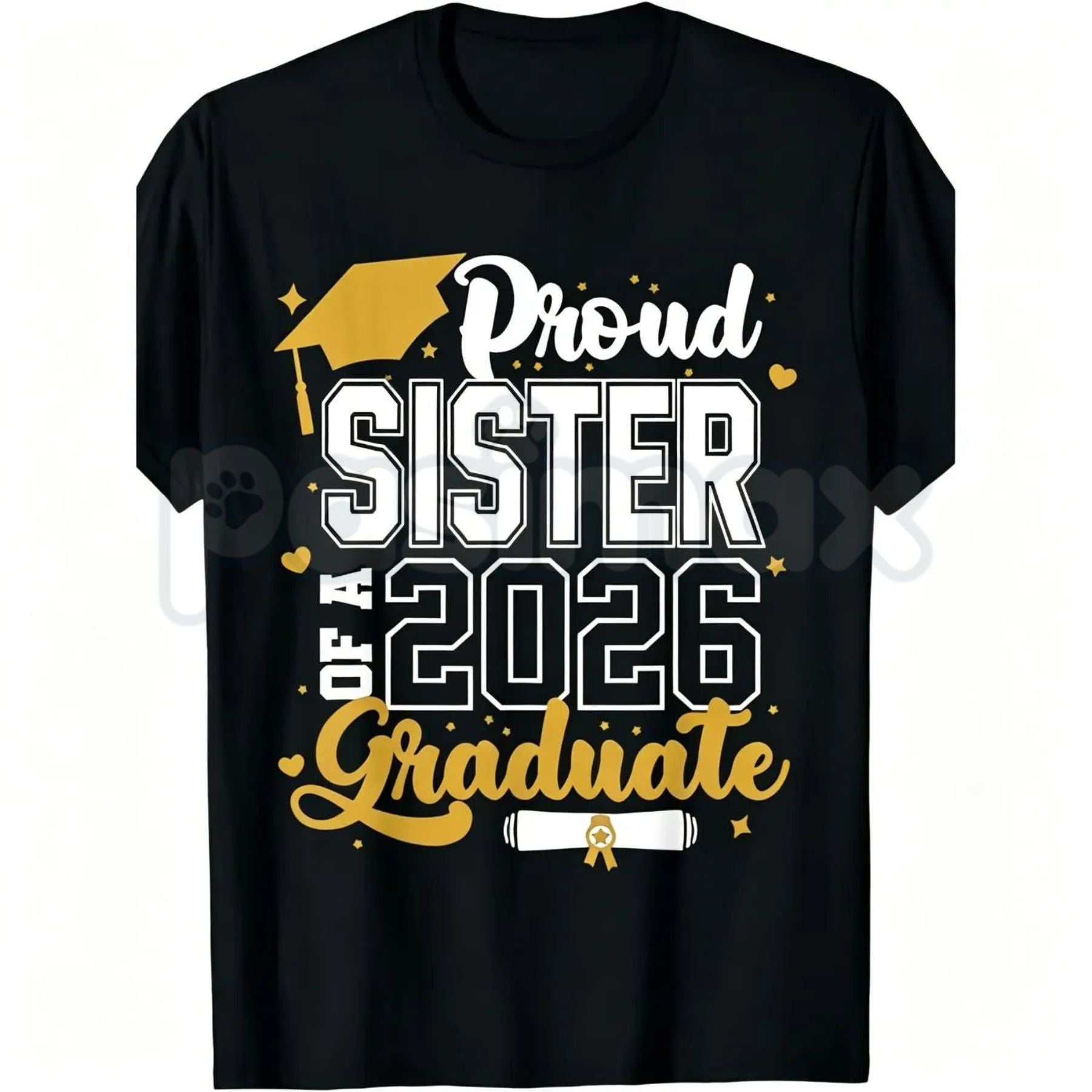 Class of 2026 Graduate "Proud Mom" T-Shirt – Senior 2025-2026 Graduation Design, Premium 100% Cotton Unisex Milestone Top, Soft Lived-In Heavyweight High School & College Fan Shirt, Made in USA