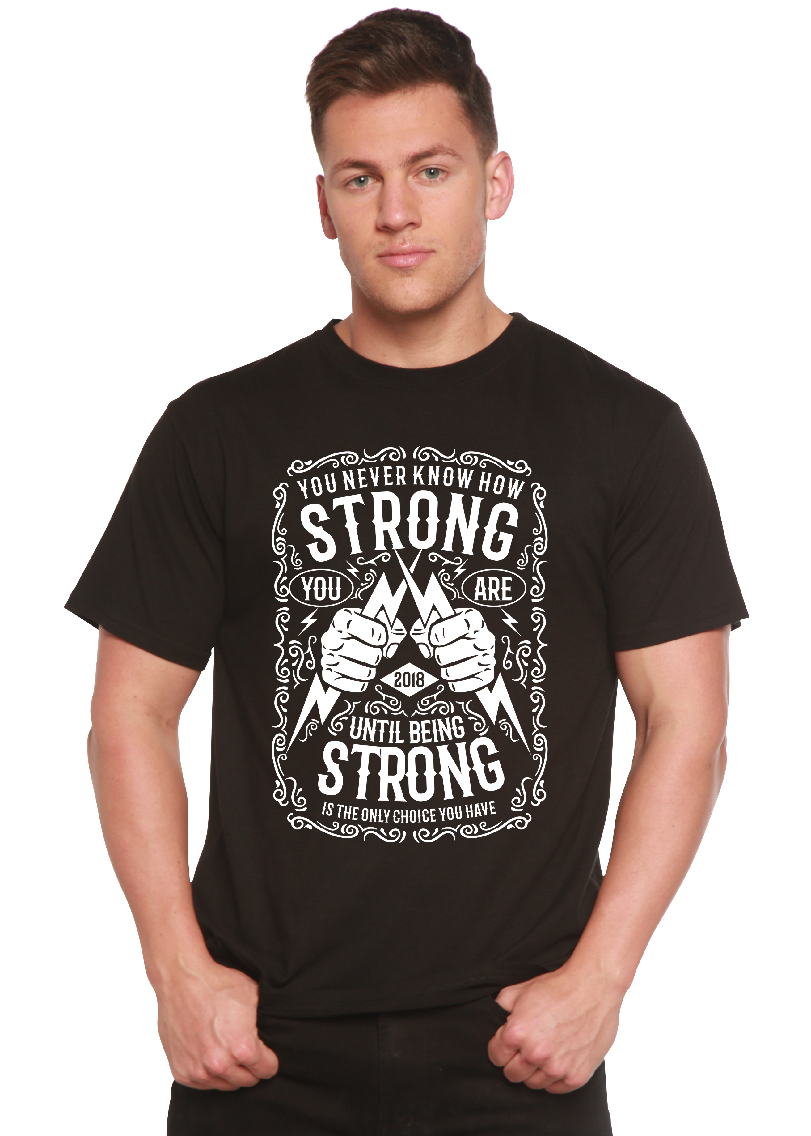 Spun Bamboo Strong Spun Bamboo® Men's Bamboo Viscose/Organic Cotton Short Sleeve Graphic T-Shirt — main product shot