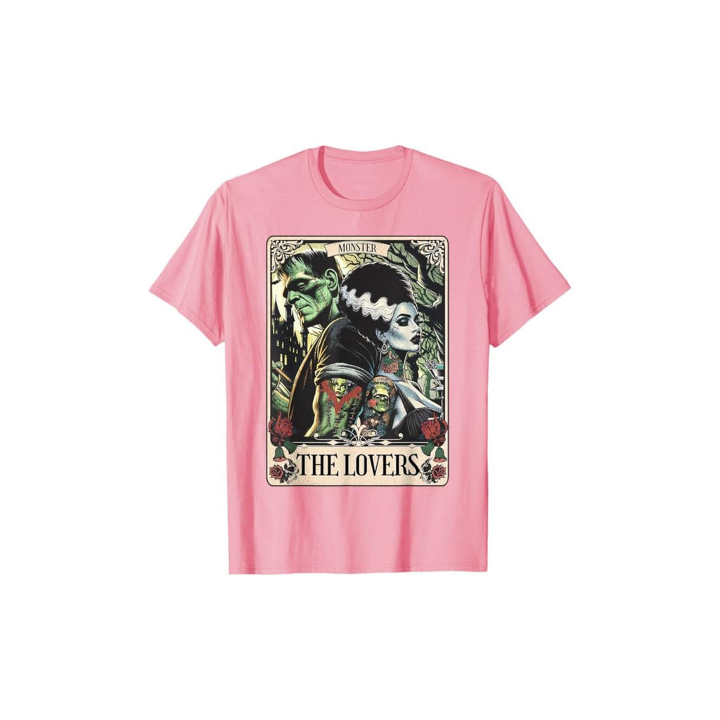 Pasimax Frankenstein & Bride The Lovers Tarot T-Shirt — alternative angle