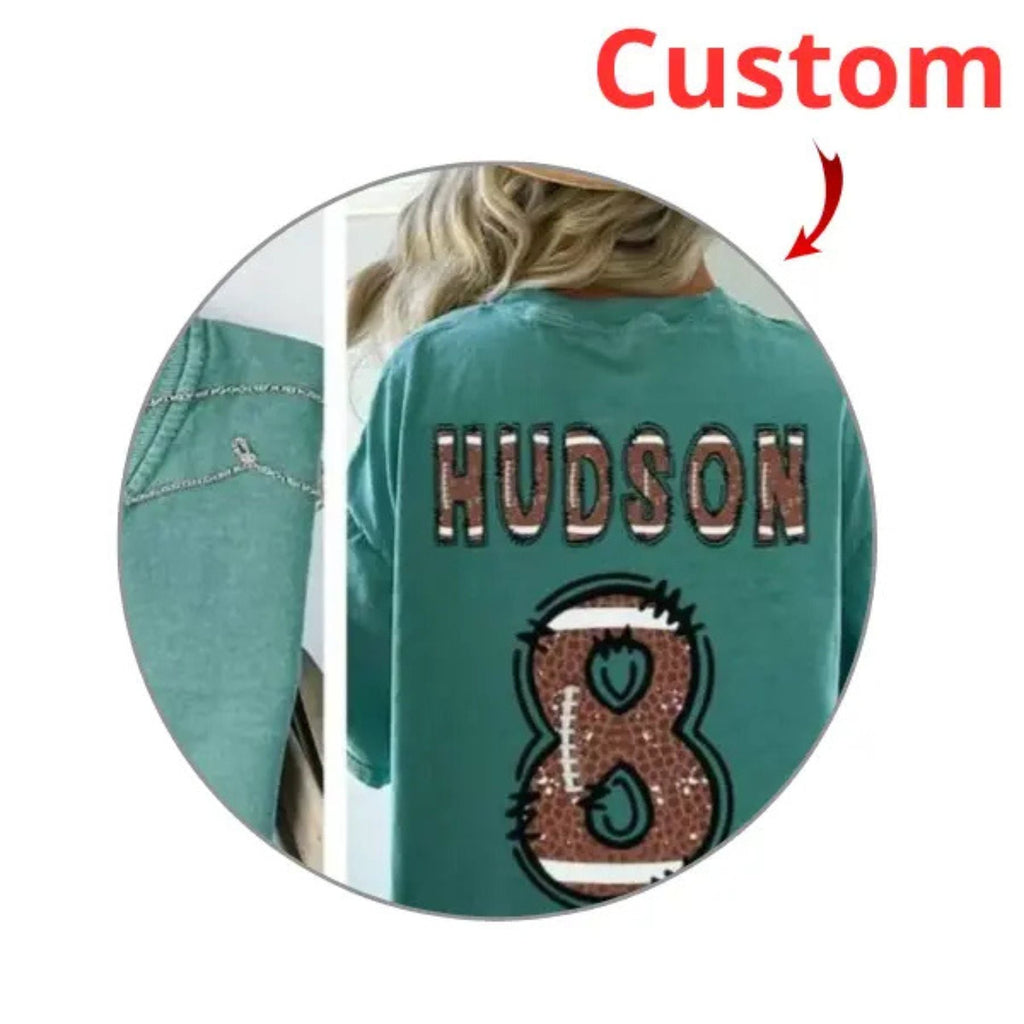 Pasimax Custom Football Mom Shirt — alternative angle