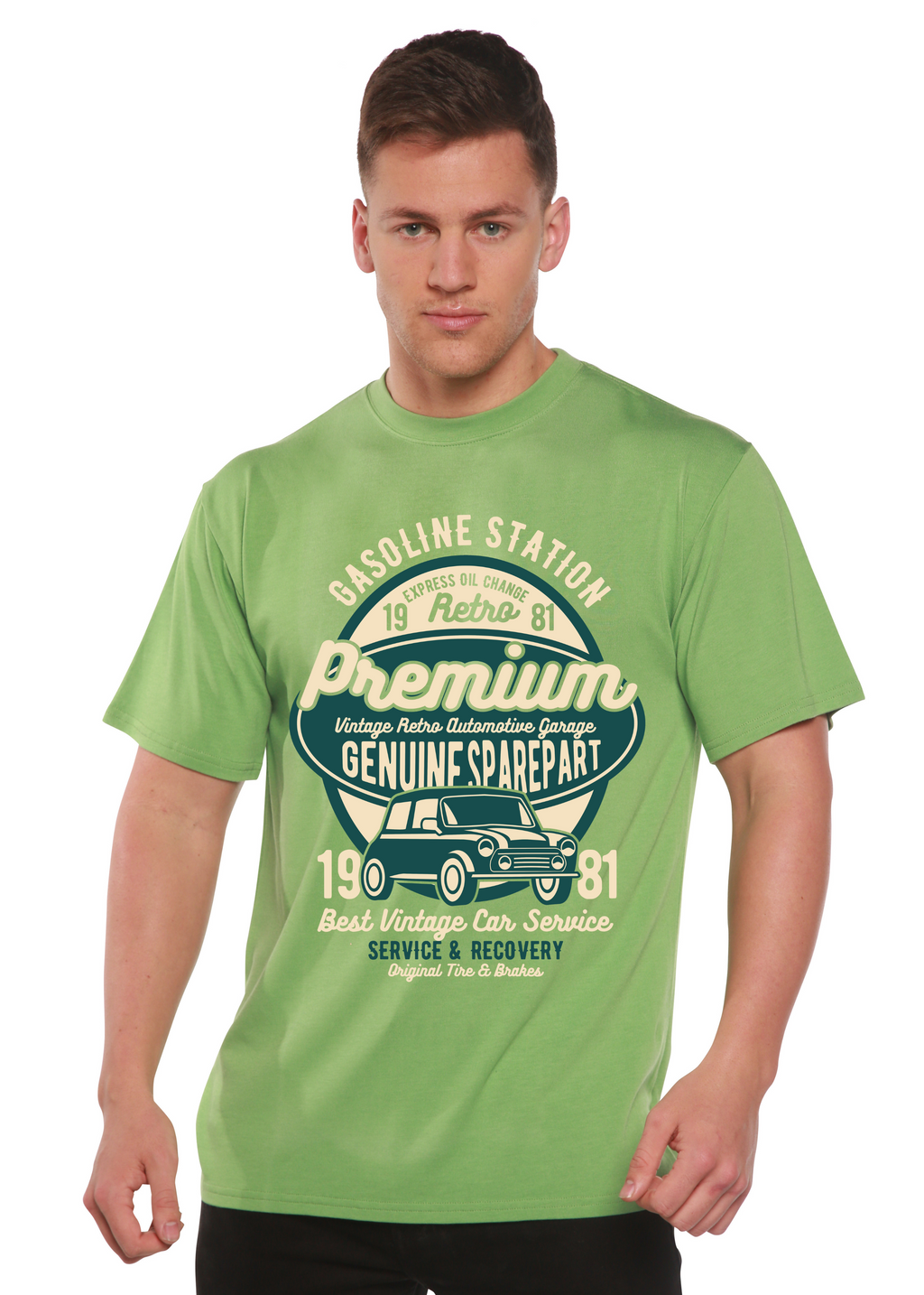 Spun Bamboo Premium Garage Spun Bamboo® Men's Bamboo Viscose/Organic Cotton Short Sleeve Graphic T-Shirt — alternative angle