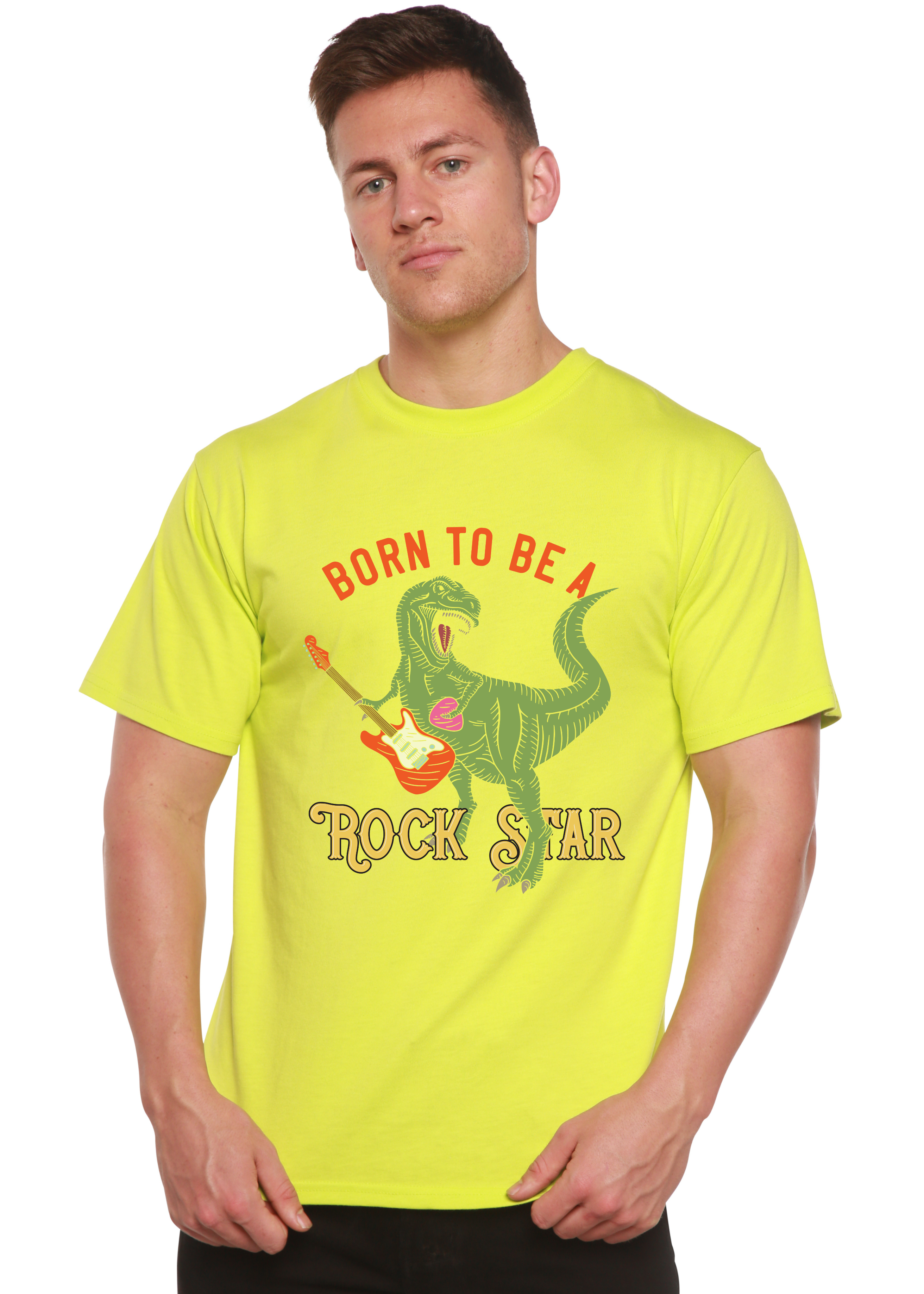 Born To Be A Rock Star Men's Bamboo Viscose/Organic Cotton Short Sleeve Graphic T-Shirt — view 3