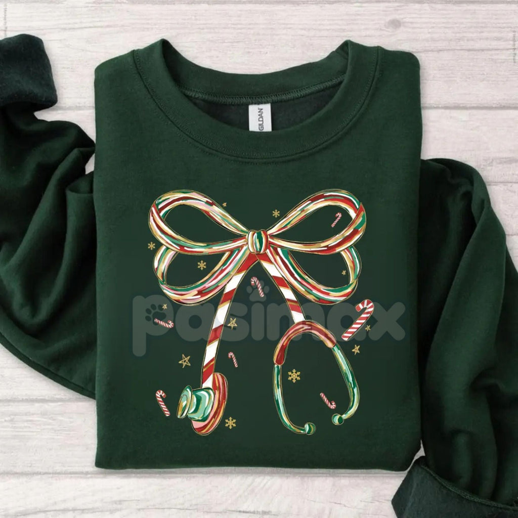 Pasimax Christmas Nurse Sweatshirt | Heart of Christmas Holiday Medical Crewneck | Sentimental RN LPN Jumper Gift — alternati