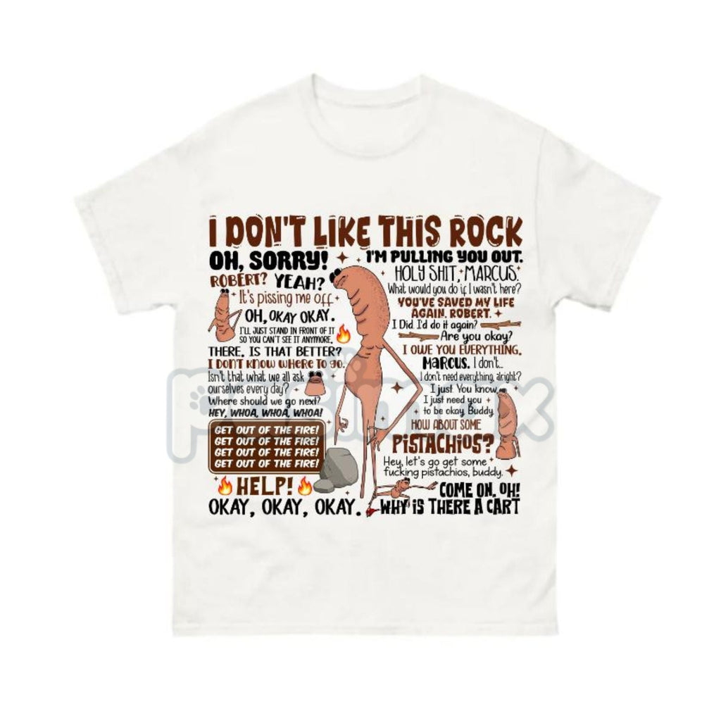 Pasimax Marcus The Worm Ugly Christmas Shirt - Funny Los Temerarios Thanksgiving Meme Tee, I Don't Like This Rock Xmas Gift, 