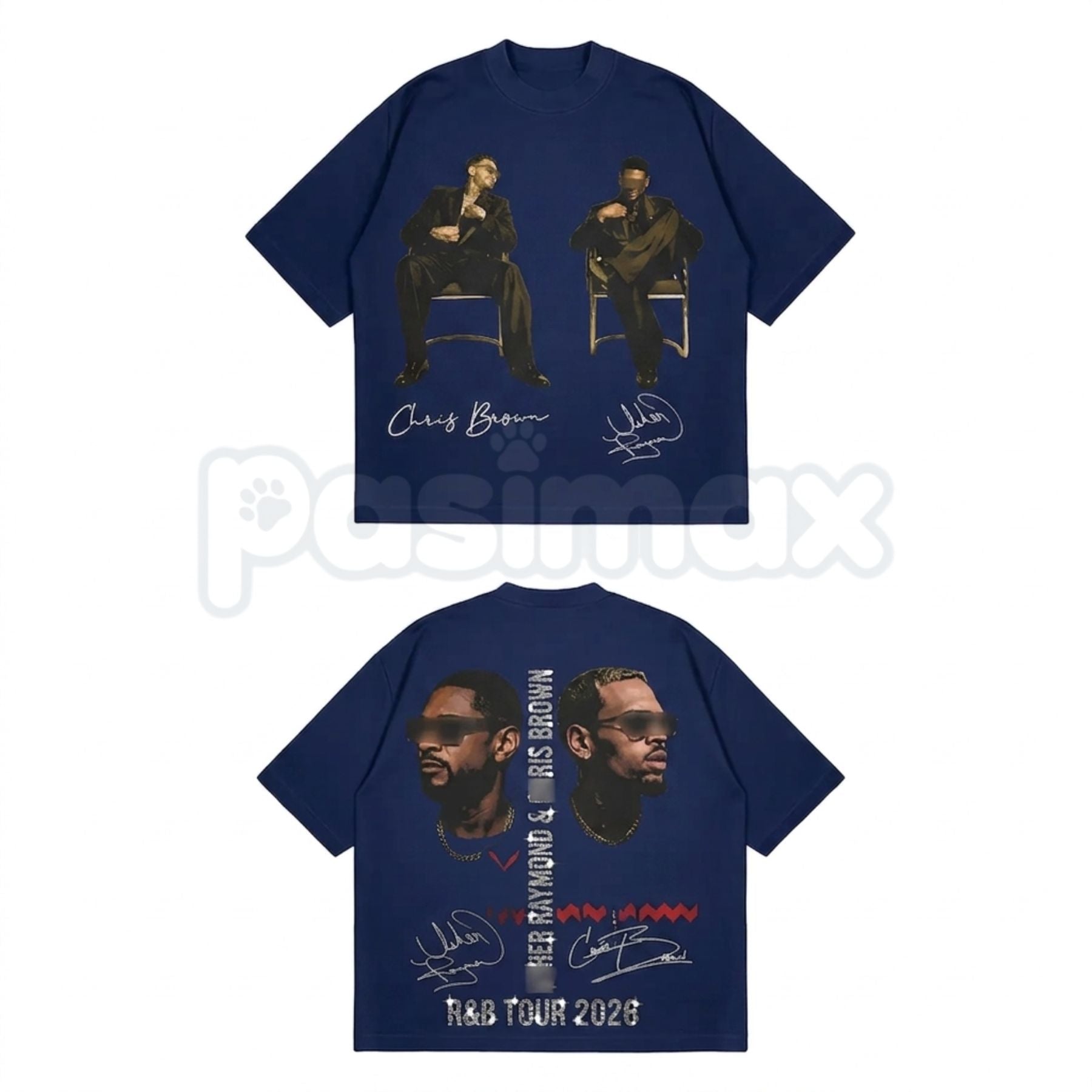 Raymond & Brown "The R&B Tour 2026" T-Shirt – V10 Premium Cotton Music Duo Graphic Tee, Remastered Heavyweight Soul & Soul-Jazz Top, Official Concert Merchandise Shirt, Made in USA