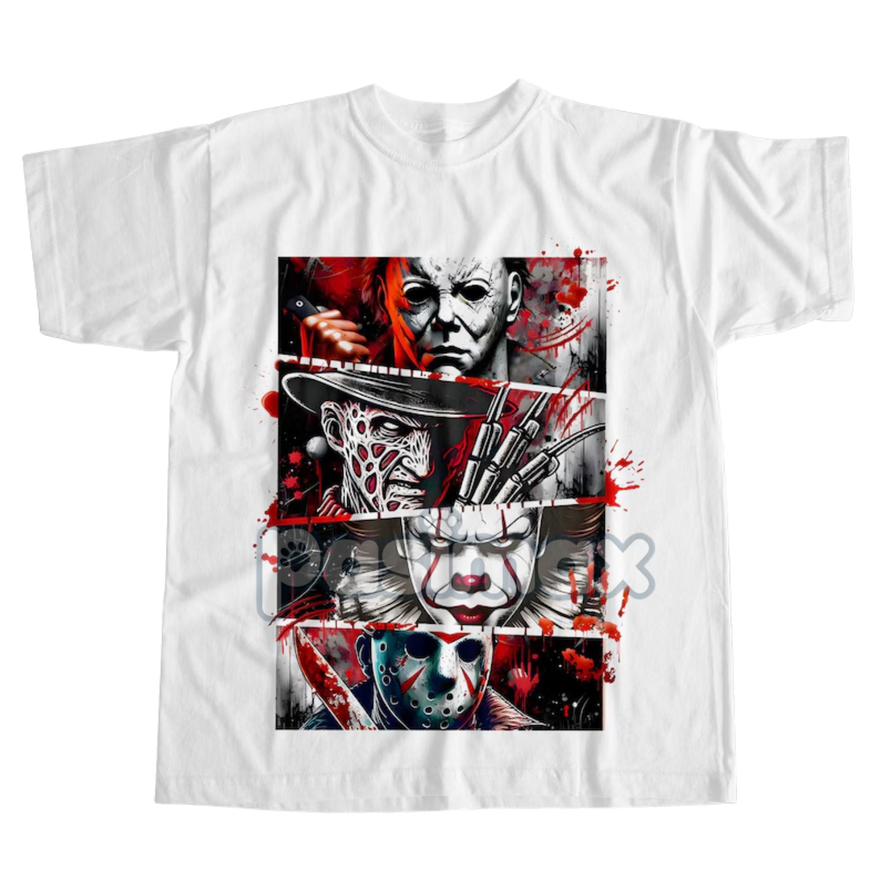 Pasimax Halloween Horror Anime T-Shirt — in-use photo