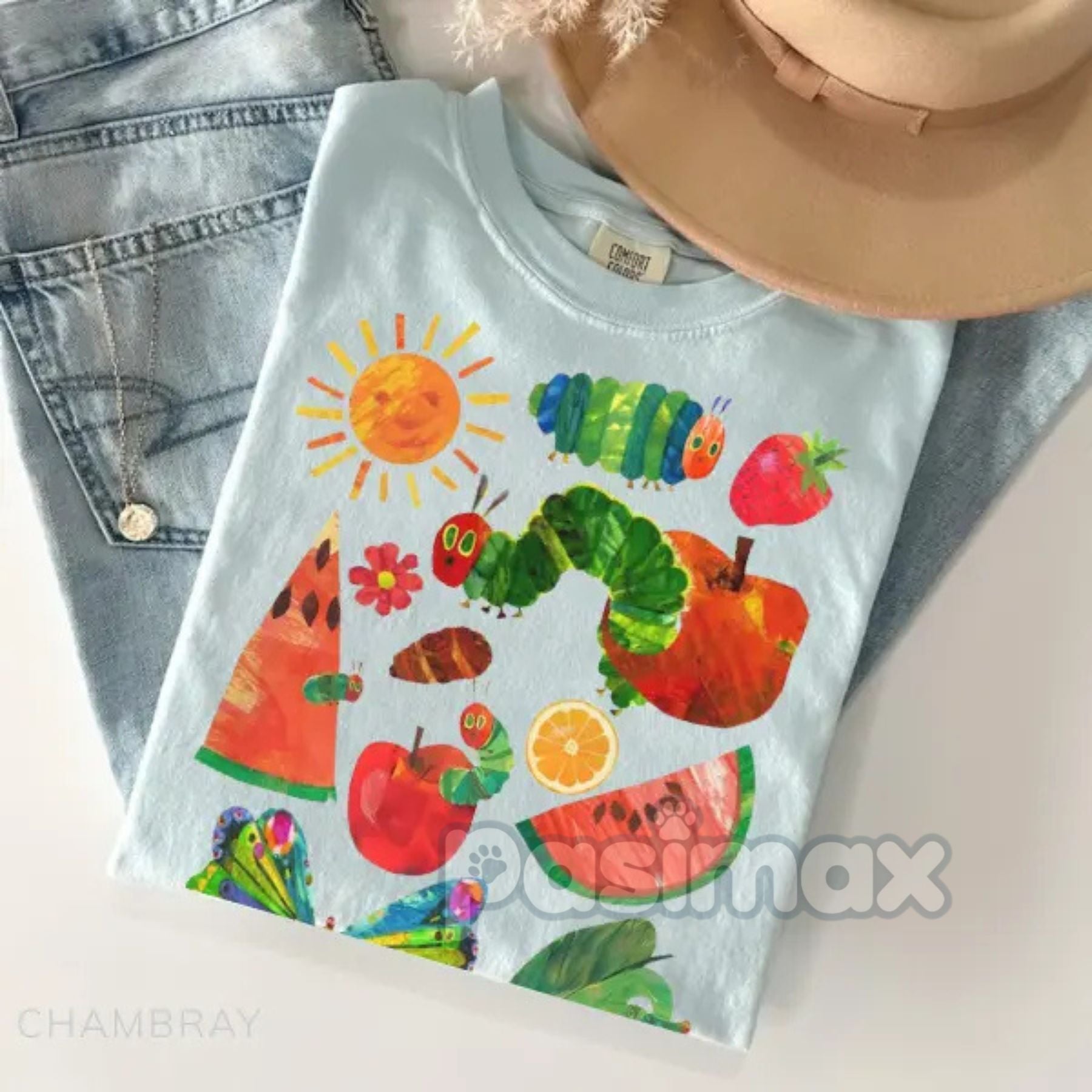 Pasimax Hungry Caterpillar Teacher Shirt — alternative angle
