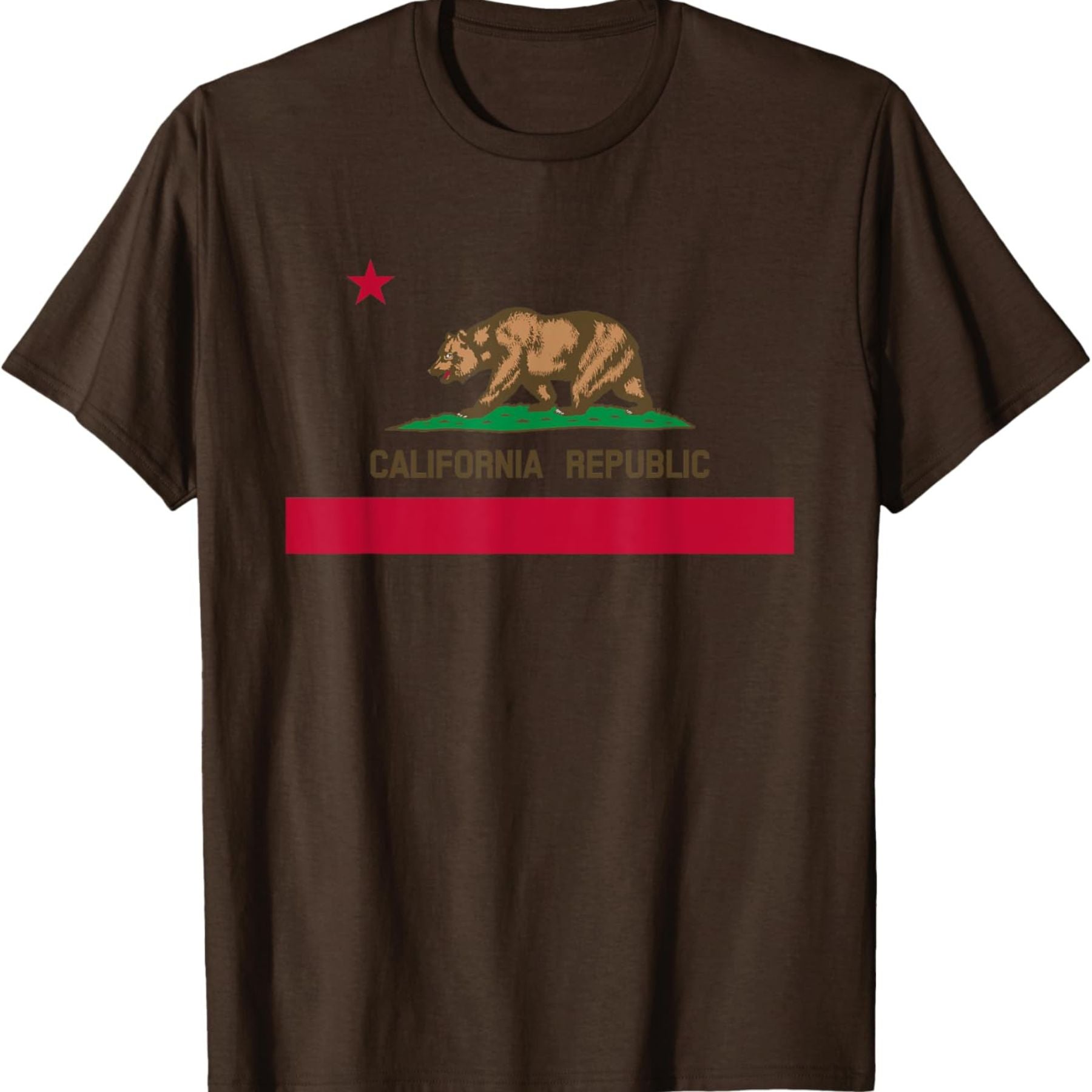 Pasimax California Republic Flag T-Shirt — alternative angle