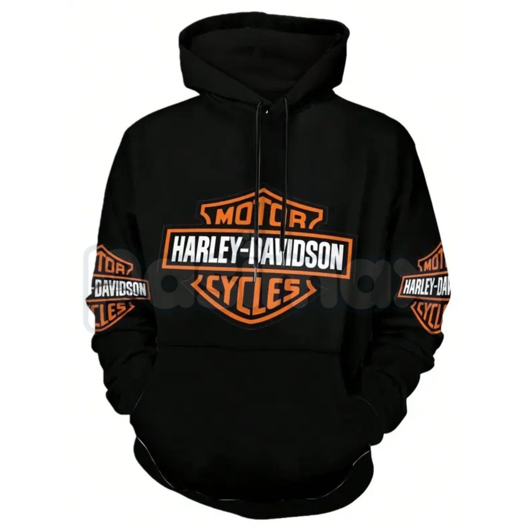 Pasimax Harley-Davidson Vintage Logo Hoodie – Hardcore Motorcycle Culture Pullover, Retro Biker Aesthetic Streetwear, Unisex 