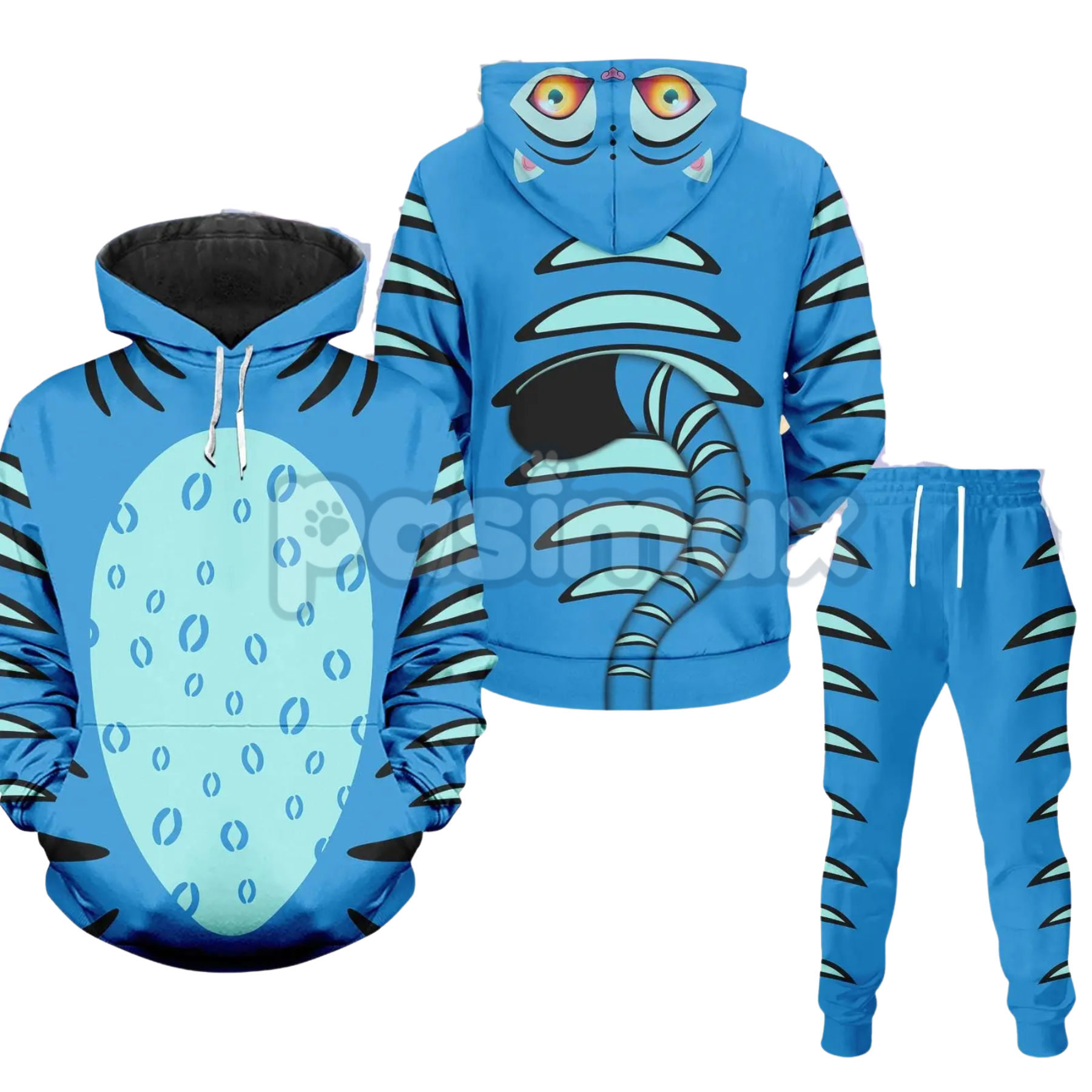 Pasimax Derpy Tiger K-pop Demon Hunter Hoodie & Joggers Set — side view